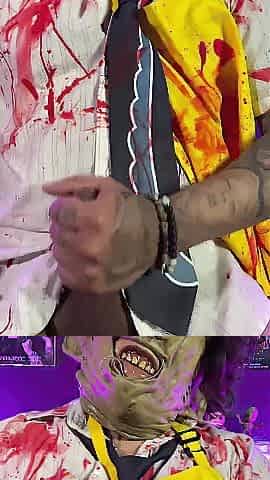 Masturbating and cumming in my horror cosplay
