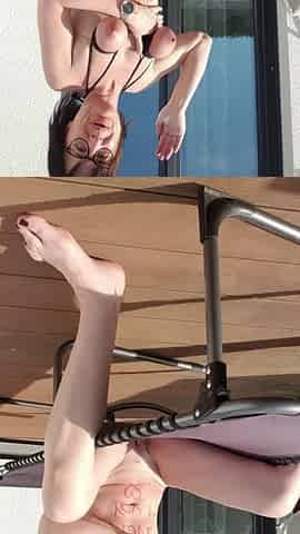 MILF Has Fun Outdoor