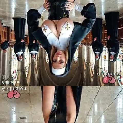 A Hot nun is serving in the church 1 (AI-generated) (No live-action) (NSFW)