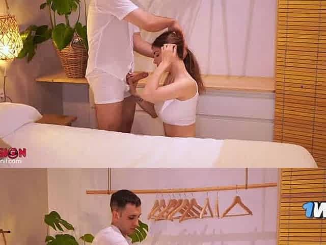 Step sis in Hello Kitty g-string rides my cock, spunk ass, dame climax - best porn!