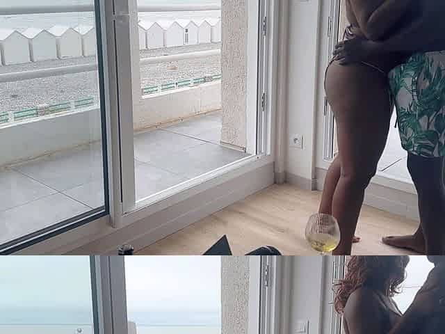 Hot French MILF Met at the Beach Gets Fucked Hard by a Stranger's BBC on Her Rooftop