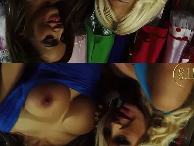 Two Busty Milfs Suck And Fuck In Pov