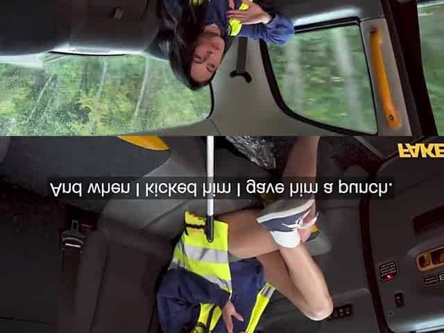 Picked up a beauty doing community service! - Fake Taxi