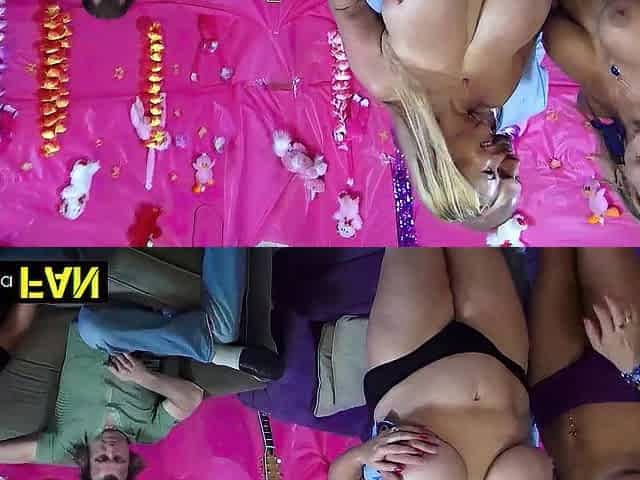 Siri Dahl And Samantha Lead A Large-Breast Titty Banging Fuckfest!