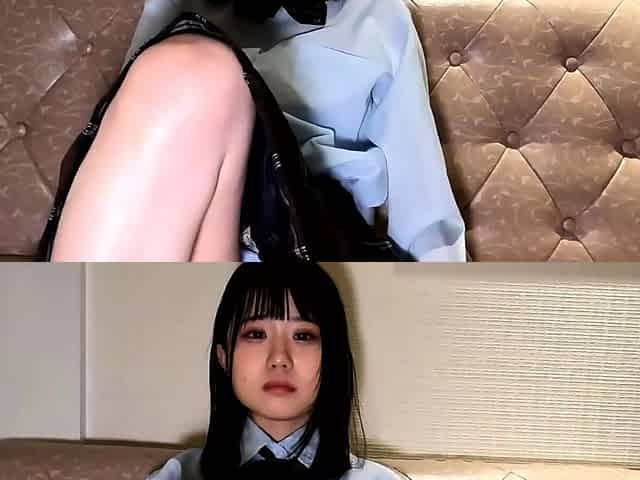 Cute Japanese Schoolgirl. Nice Facial
