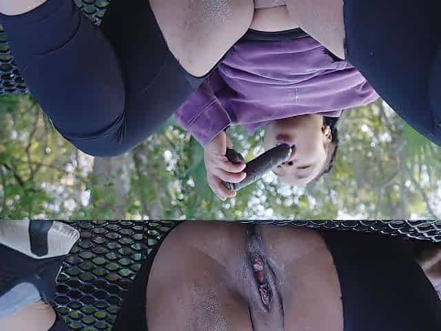 Black caught pounding vagina on nature trail then finishes in car!!