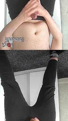 Stand-up oily stroke in my thermals with my balls bouncing makes me bust an 8 DAY LOAD! (TRAILER)