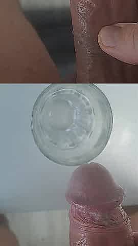 Peeing biggest glass