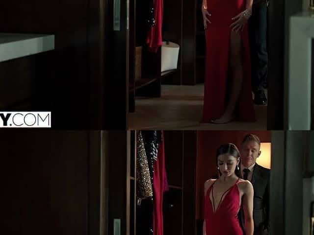 TUSHY Sultry Actress Emily gets DPed by her 2 co-stars