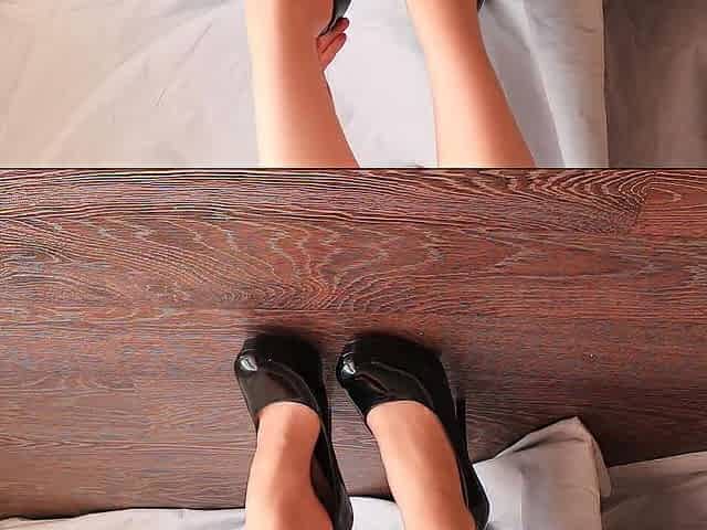 TRAMPLE THE FLOWERS IN SHOES WITH HIGH HEELS / BEIGE NYLON HOSE / FOOT FETISH / CRUSH