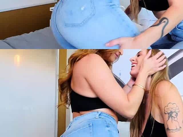 Big Titty Babes Angel Youngs and Skylar Snow Share a Big