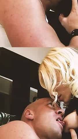 Girls in Heat Scene 4: Slim Blonde in Lingerie Loves Getting Fucked by the Neighbor's Big Cock