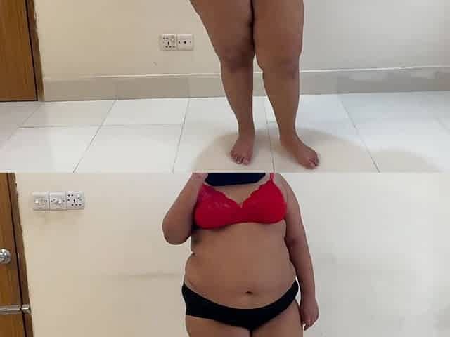 Hot Girl Wearing Bra & Pantty Talk on Phone with BF in Room When 19yo Stepbro Came & Rough Fucks Her
