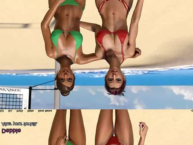 Where The Heart Is Lesbian Kiss On The Beach Ep 99