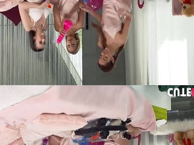 Naughty Slumber Party Comparing Boobs