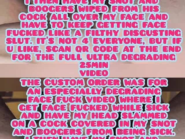 OBSCENE DISGUSTING SNOT FACED GONZO big beautiful woman DEGRADED & FA BIT OF BUTTED BEYOND HUMILIATION