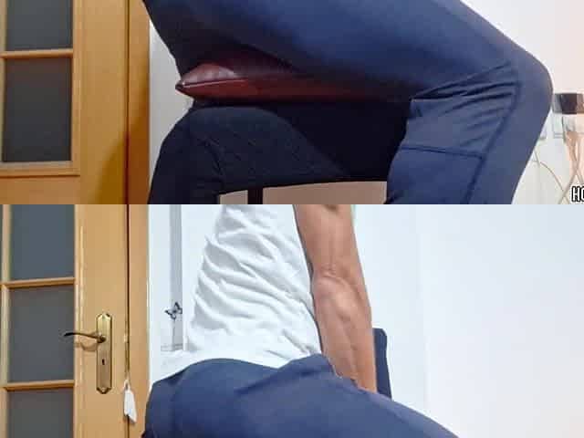 Masked Chap Humps Pillow in Ally's Chair - Large Rod, Loud Groans, Hot Fitness Butt - Hotsportfitboy