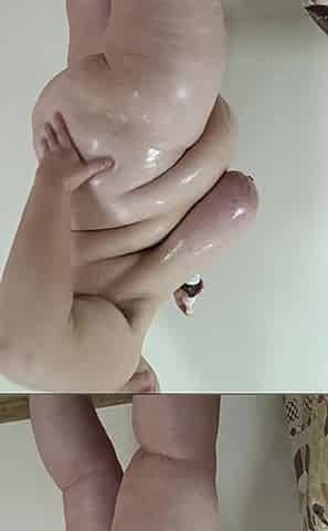 Oiling Huge Saggy Tits