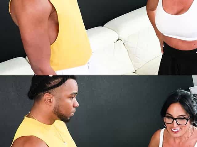Interracial Fuck Session with Milf Abi James