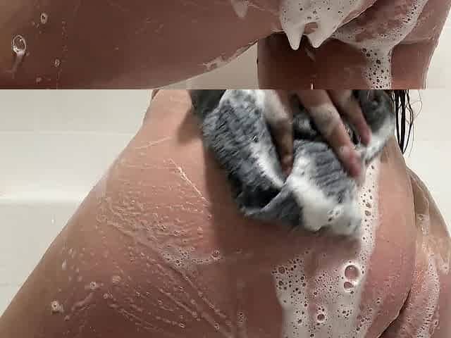soapy butt tease