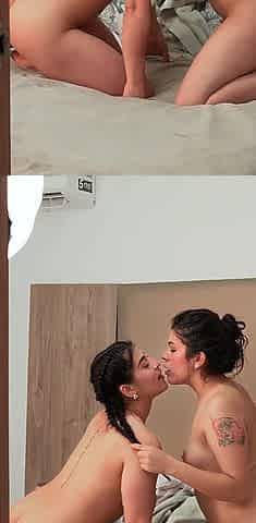 Lesbian Between Prudish Sisters-in-law Eat Each Other's Pussy and Masturbate to Orgasm