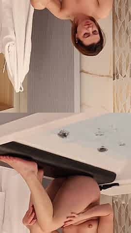 Wet Blonde Solo in Luxury Jacuzzi - Intense Wand Masturbation & Massive Explosive Squirt