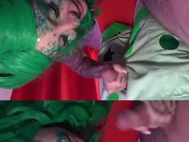 Hardcore Clown Fuckfest Ends With Double Blowjob Facial!