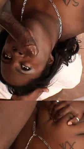 Big ass fishnet ebony fucked hard by a BBC dude