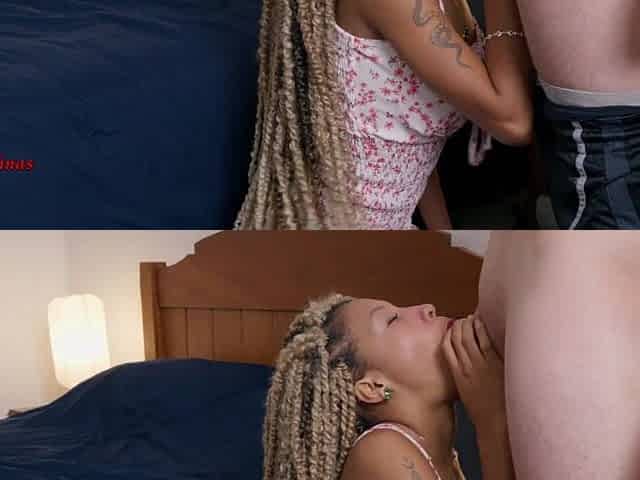 Dreadlocks ebony rasta hottie 1st hardcore porn try-out!