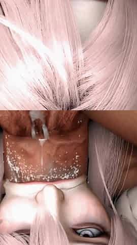3D Cute Asian Slut with Pink Got Her Asshole Fucked so Hard