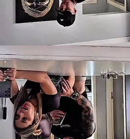 Intensive banging in front of the mirror ends with jets of goo and squirt at the end.