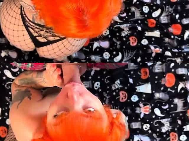 Skylar Vox Redhead MILF Gets Her Ass Smashed In Fishnet