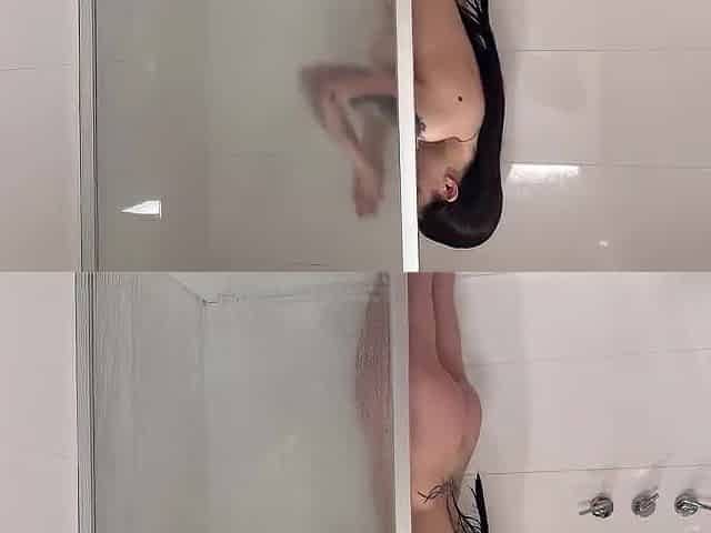 My Ally Sucks Him Off During the time that I Take a Shower