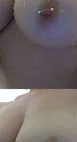 Beautiful Brunette Big Boobs Rides Fake Cock