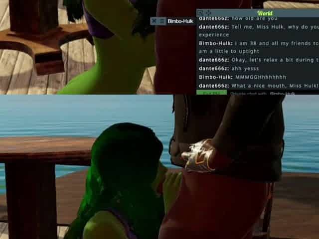 Miss Hulk ends up being dominated by a ebony wang