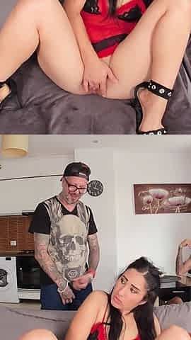 First Threesome for Andra Brazil