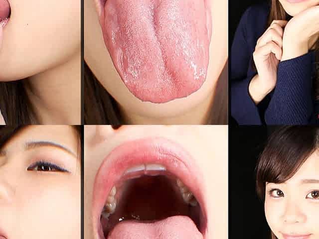 Real Japanese Mouth in Extreme Close-up Reia Hoshino Only for Mouth Lovers
