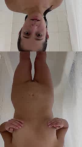 I give u the most excellent view of me fingering my twat HARD in the shower
