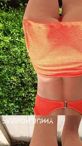 Orange Bikini Flashing - Sexy Public Vibes