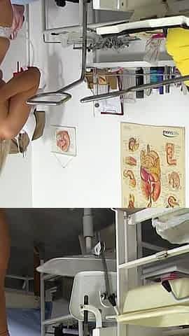 Cam recording of natural big busty stepmom gyno exam