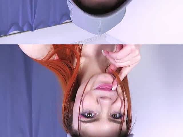 19yo Redhead Kitsune Liss and Cum in Throat
