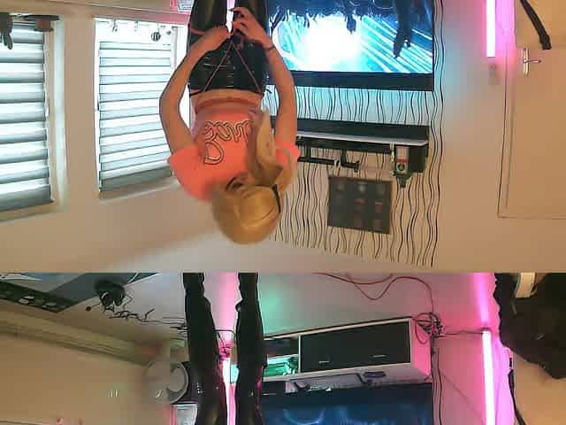 Barbie Selfbondage with handcuffs