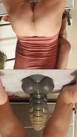 MILF with Huge Tits Plays with Her Toy in Intense Solo Session
