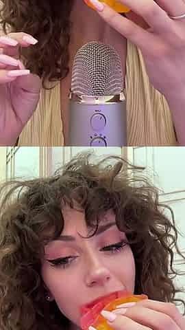 Waffle Eating and Sucking Asmr