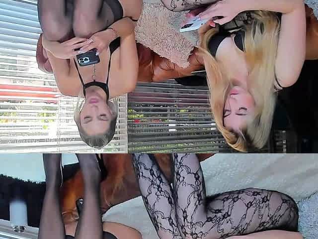 Blonde licking lesbians bawdy cleft and nips