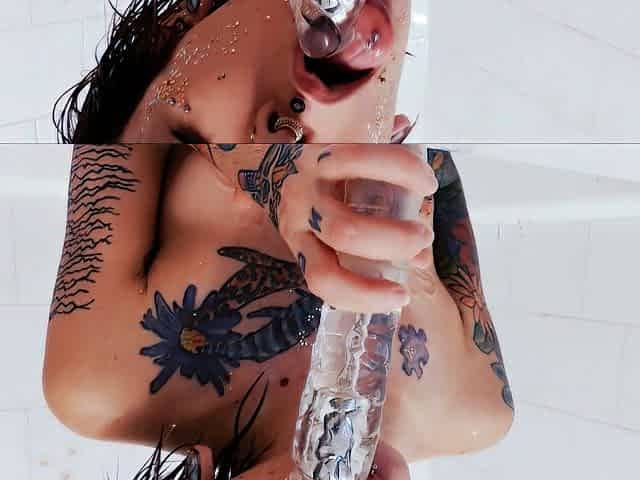 Tight sweet clit and ass solo toy fun