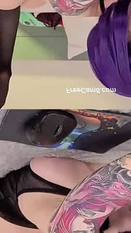 Tits Out While Chatting with Viewers