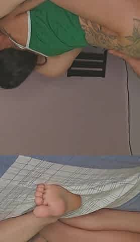 Wife Takes off Her Husband's Condom to Fuck Her Friend in the Hair
