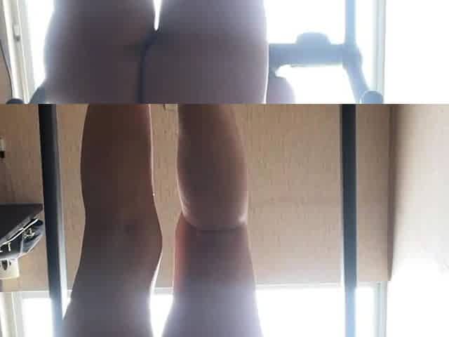 Brunette solo masturbation on webcam