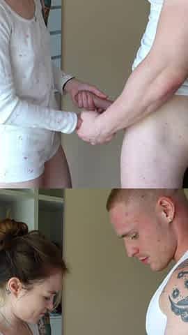 I Love You, My Sb, but Your Dick Is Too Big for My Tight Pussy, so You Can Just Rub Your Dick Against Her a Little!